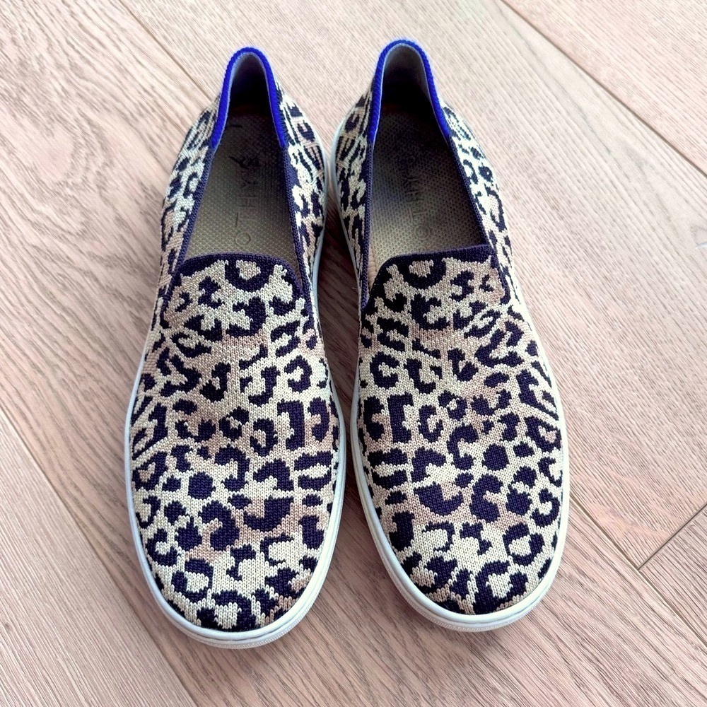 Rothy's The Slip On Sneaker Camo Cat Women's Size 7.5 animal print